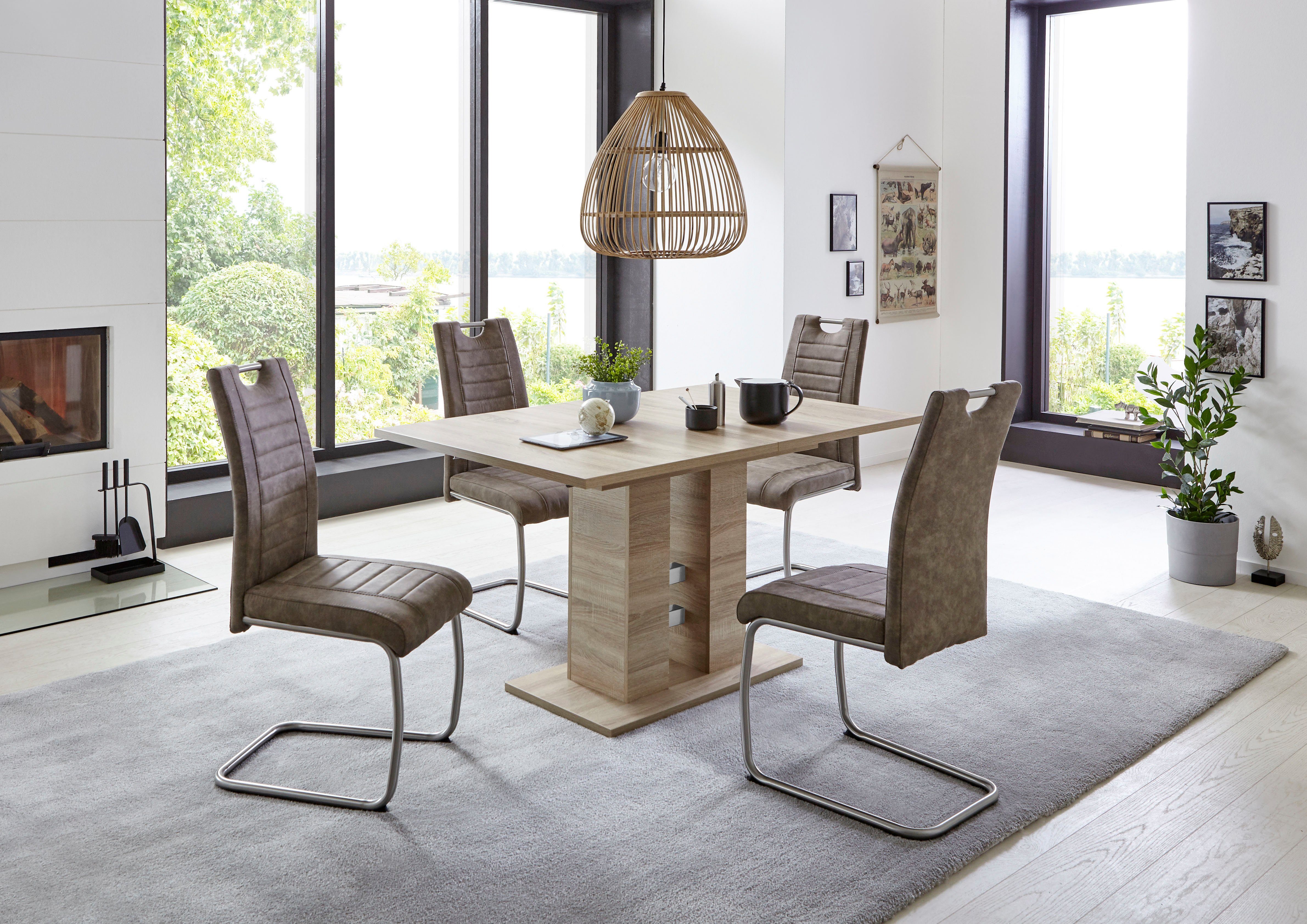 HELA Essgruppe "Ulla", (Set, 5 tlg.), ausziehbar 140 - 220 cm, Edelstahl, 1 günstig online kaufen