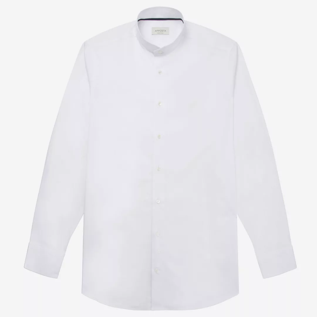Hemd  einfarbig  weiß baumwoll-coolmax twill, kragenform  angeschrägter ste günstig online kaufen