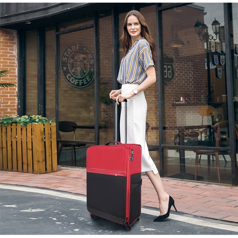 NEWCOM Weichgepäck-Trolley Design Stoffkoffer / Reisekoffer günstig online kaufen
