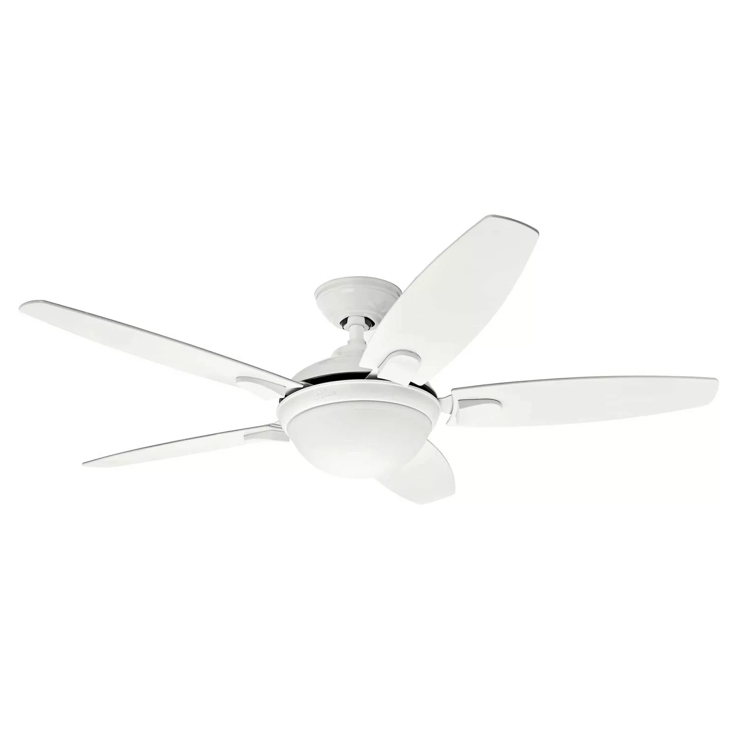 HUNTER FANS Deckenventilator Contempo 132 cm Weiß mit Beleuchtung und Fernb günstig online kaufen