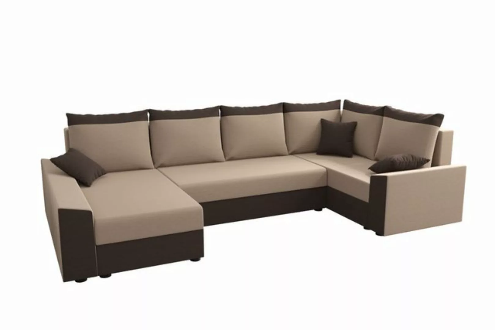 ALTDECOR Wohnlandschaft PAULI-LONG, Couch mit Schlaffunktion, Wohnzimmer - günstig online kaufen