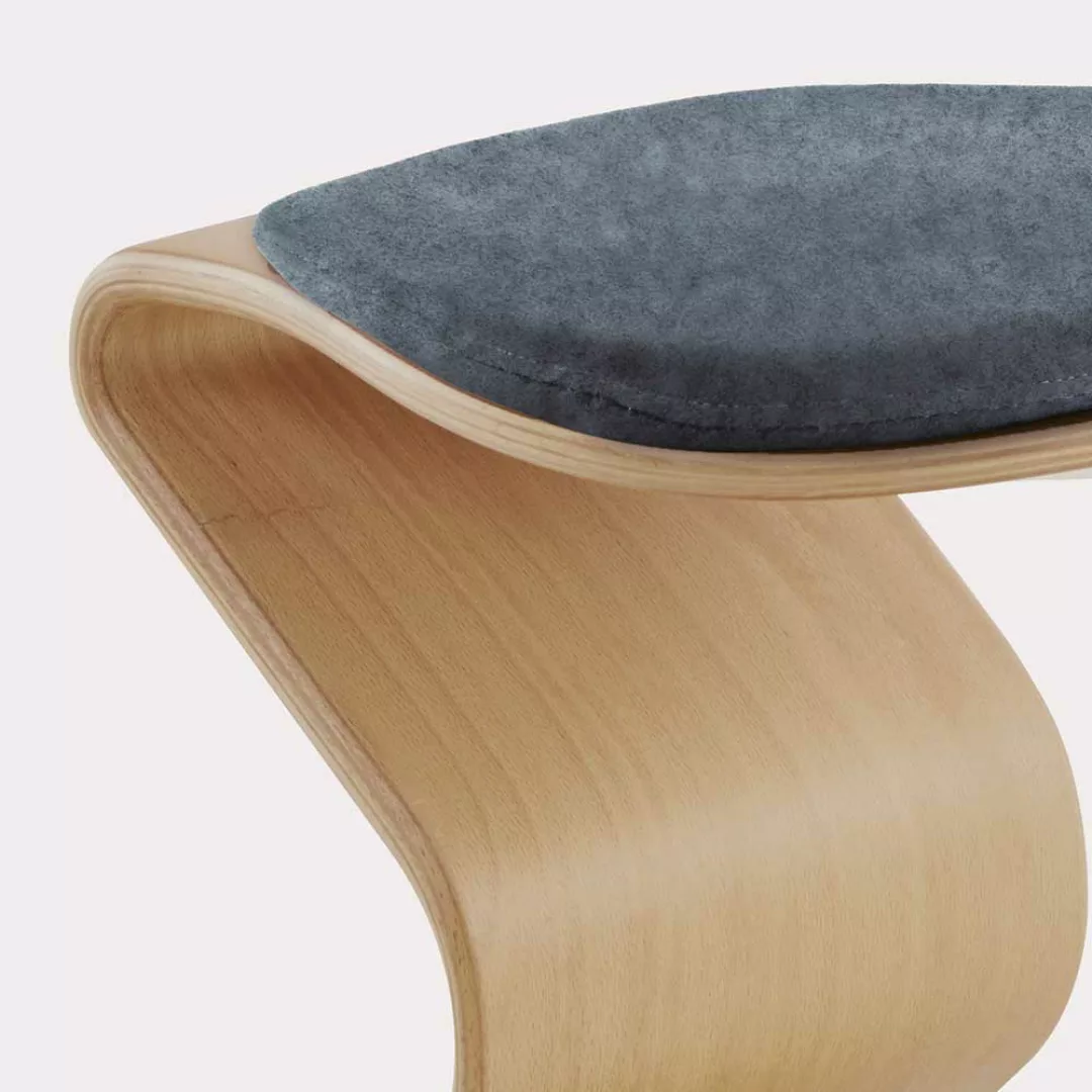 Hocker mit Buche furniert C Form günstig online kaufen