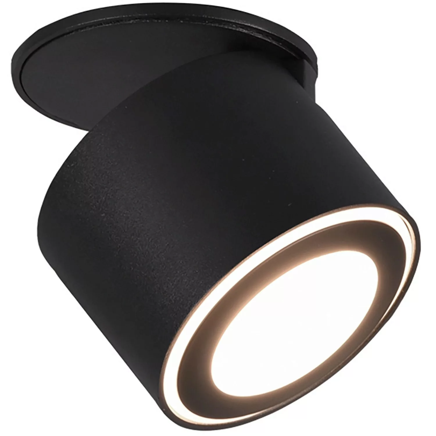 Trio LED-Ein-/Aufbauspot Taurus 5W 450 lm Schwarz matt günstig online kaufen