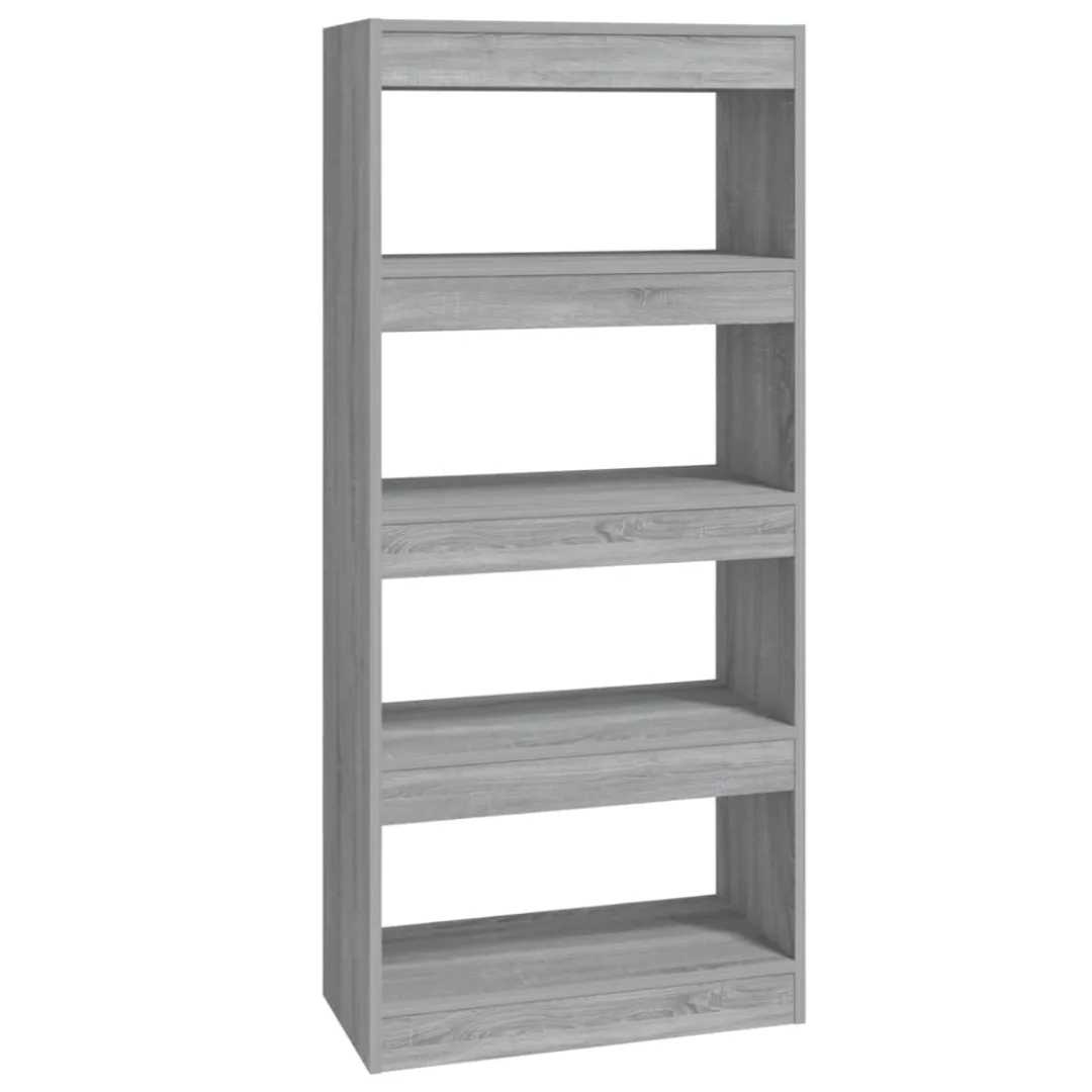Vidaxl Bücherregal/raumteiler Grau Sonoma 60x30x135 Cm Holzwerkstoff günstig online kaufen