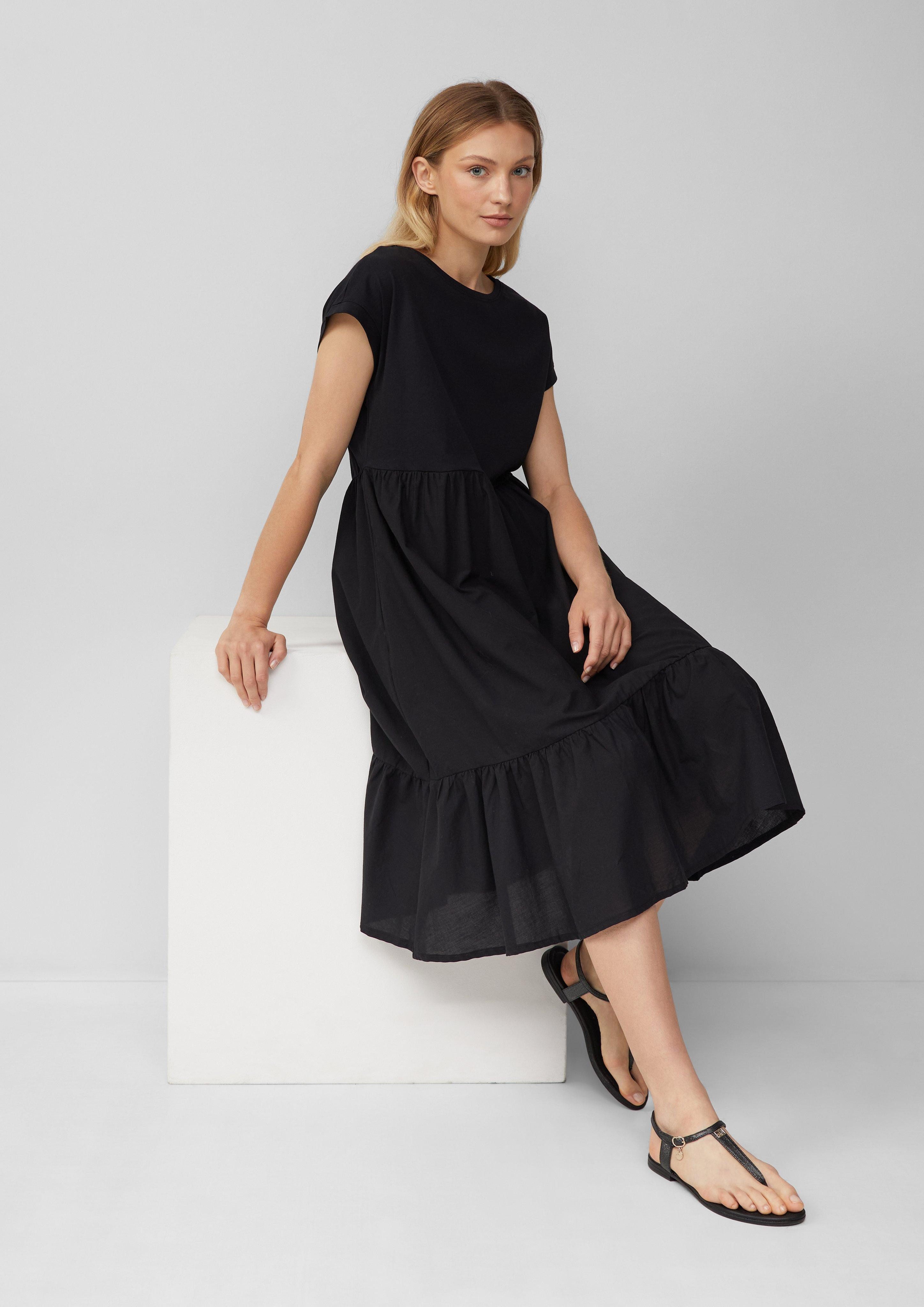 s.Oliver Maxikleid Stufenkleid im Relaxed Fit günstig online kaufen