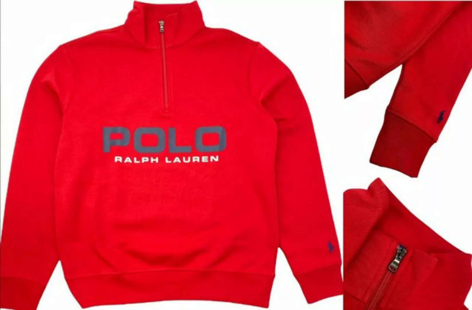 Ralph Lauren Sweatshirt POLO RALPH LAUREN Double Knit Tech Jumper Troyer Mo günstig online kaufen