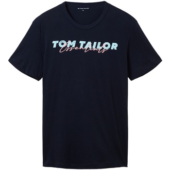 Tom Tailor  T-Shirt T-Shirt Kurzarmshirt mit Front-Logo-Print günstig online kaufen