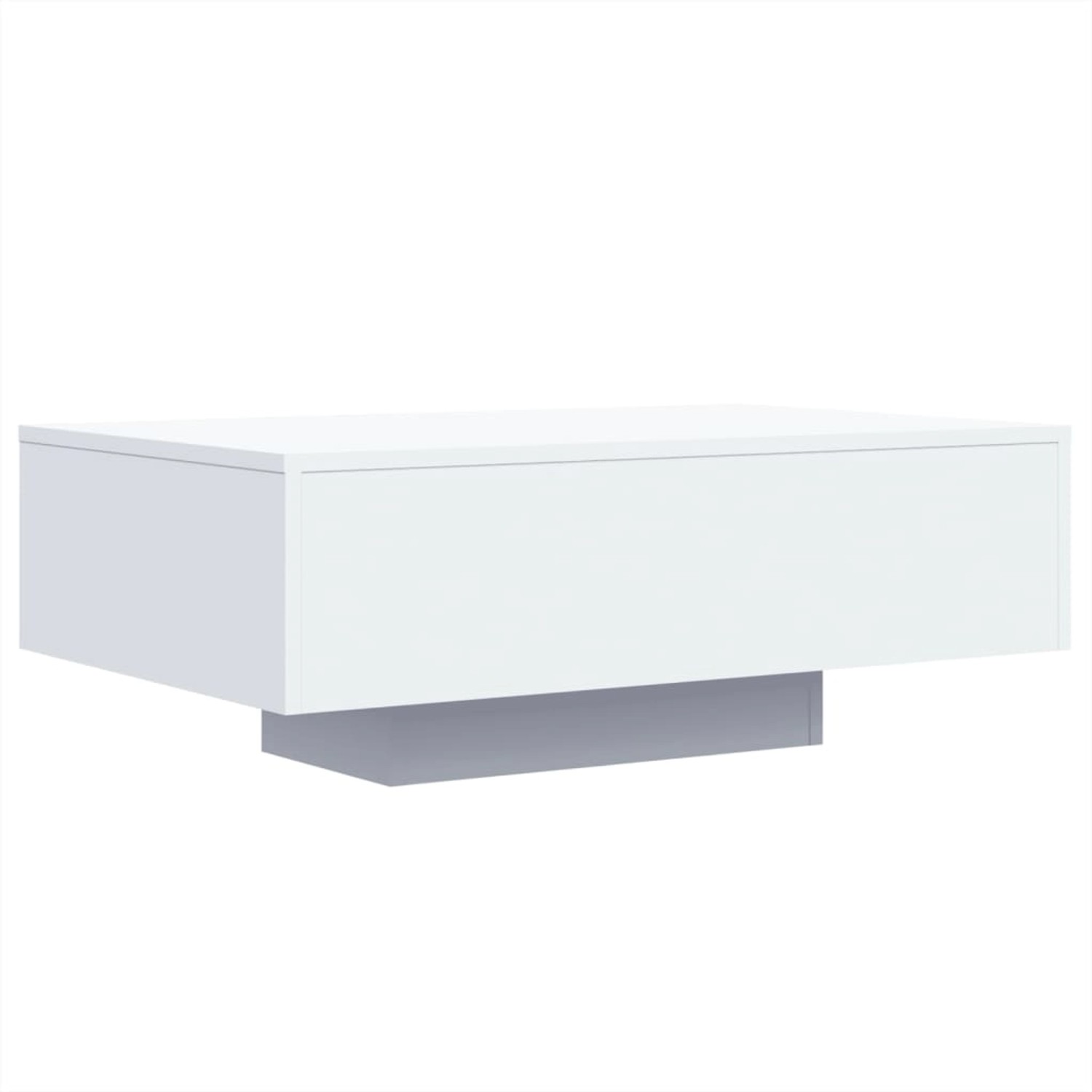 vidaXL Couchtisch mit LED-Leuchten Weiß 85x55x31 cm 836609 günstig online kaufen