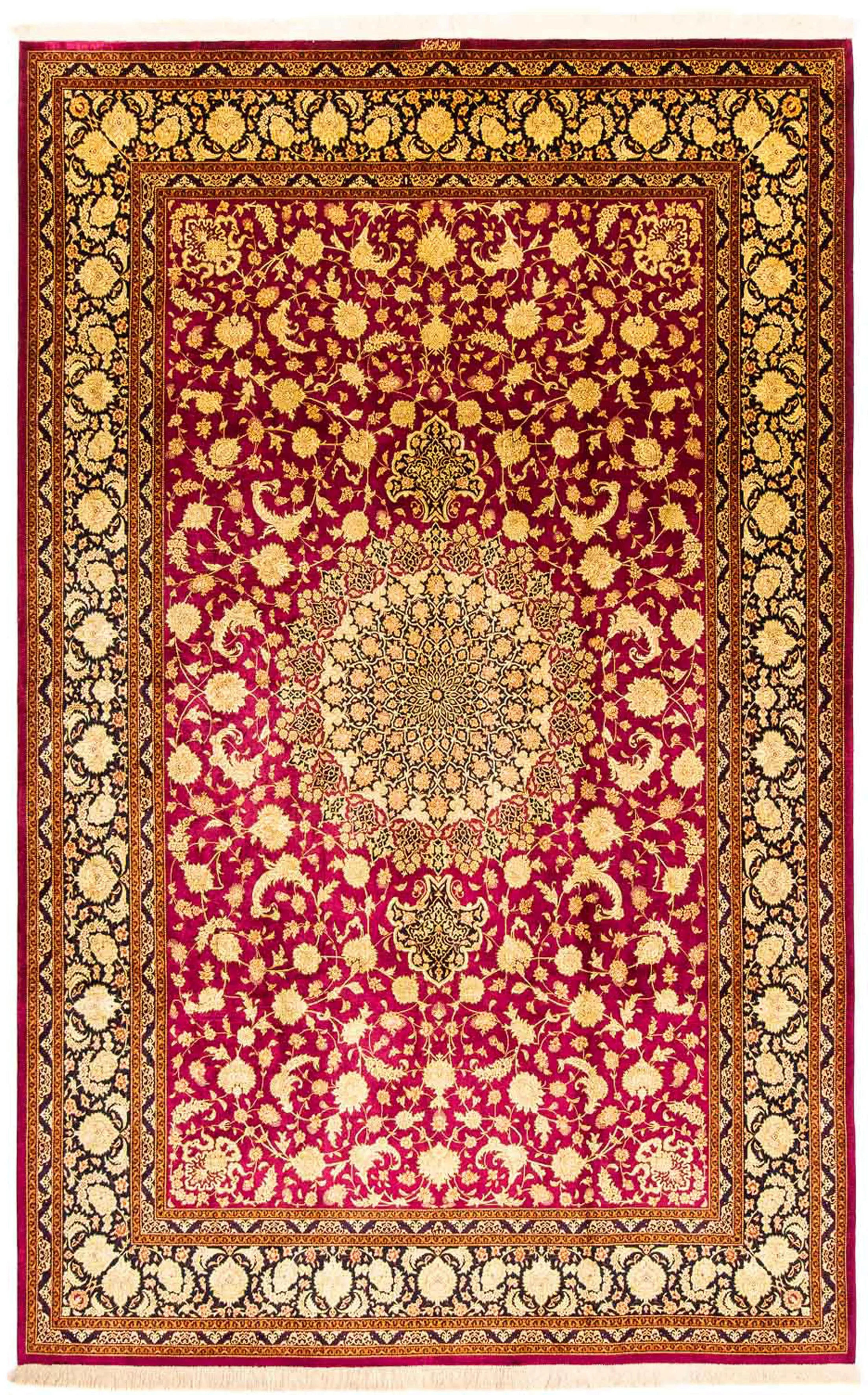 morgenland Orientteppich »Perser - Ghom - 300 x 200 cm - rot«, rechteckig, günstig online kaufen