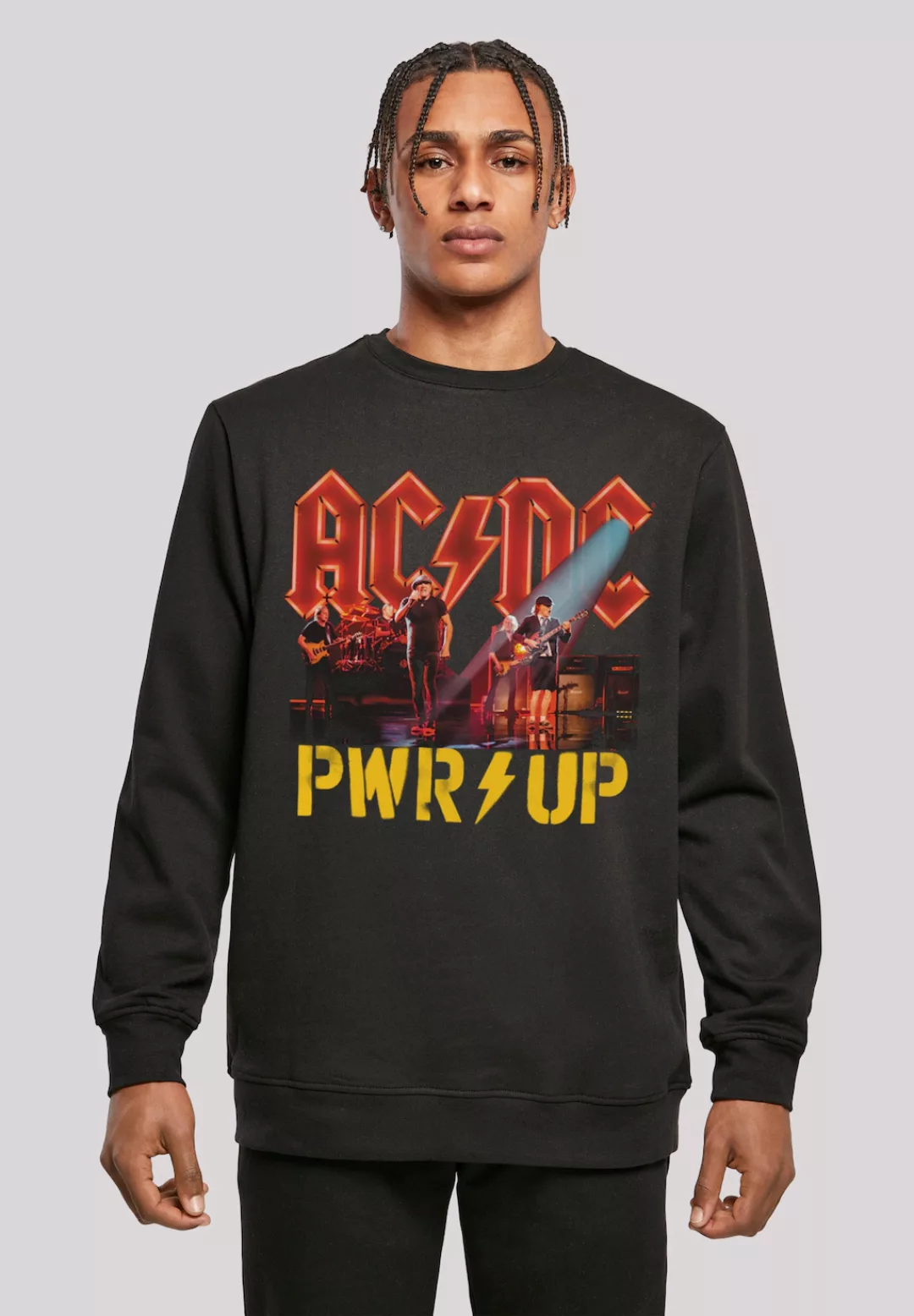 F4NT4STIC Sweatshirt "ACDC Rock Musik Band PWRUP Stage Lights", Print günstig online kaufen