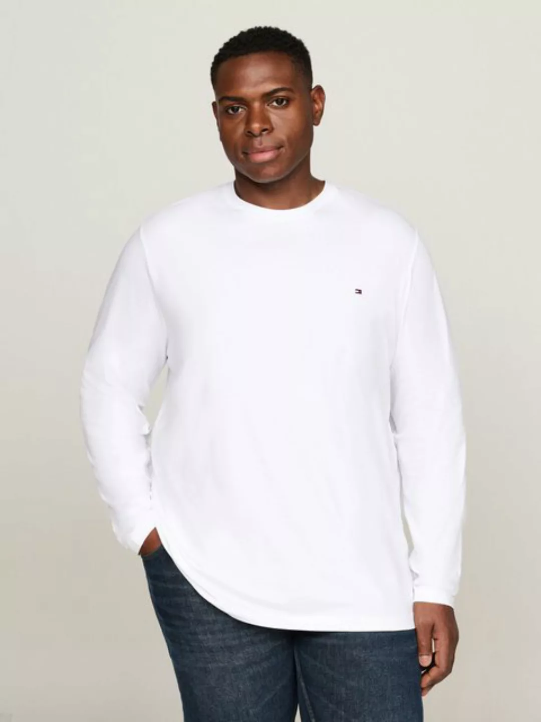 Tommy Hilfiger Big & Tall Langarmshirt "BT-STRETCH SLIM FIT LS TEE-B" günstig online kaufen