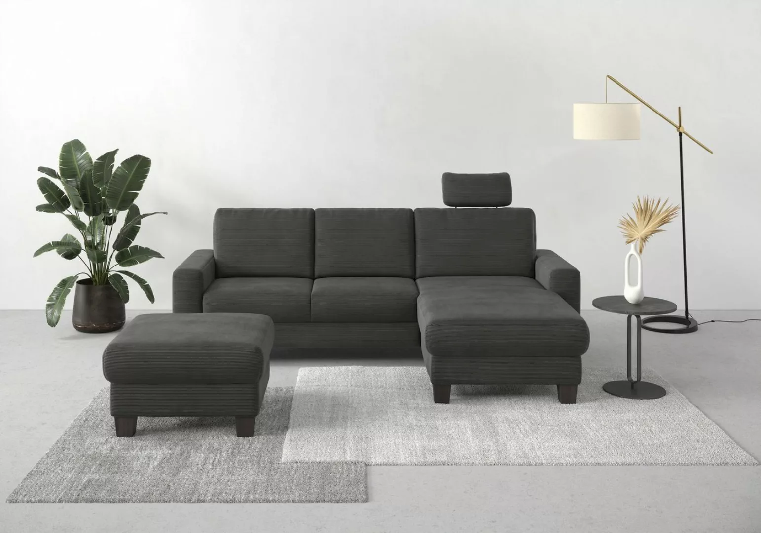 Home affaire Ecksofa Summer L-Form, mit Recamiere, mit oder ohne Bettfunkti günstig online kaufen