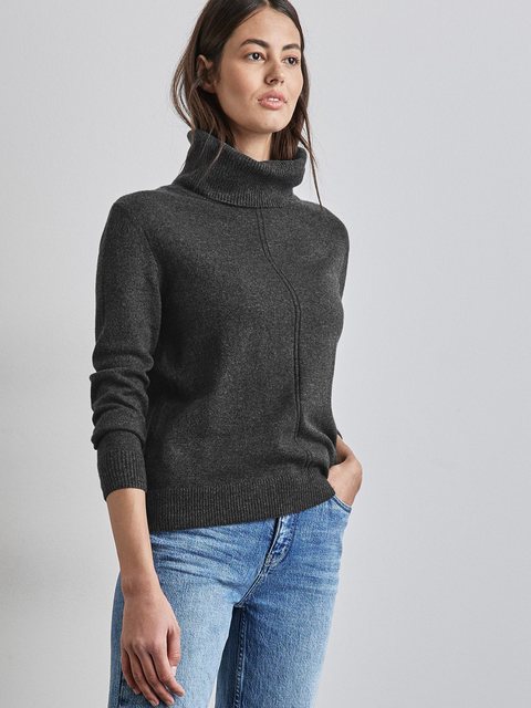 STREET ONE Rollkragenpullover, im soften Baumwoll-Mix günstig online kaufen