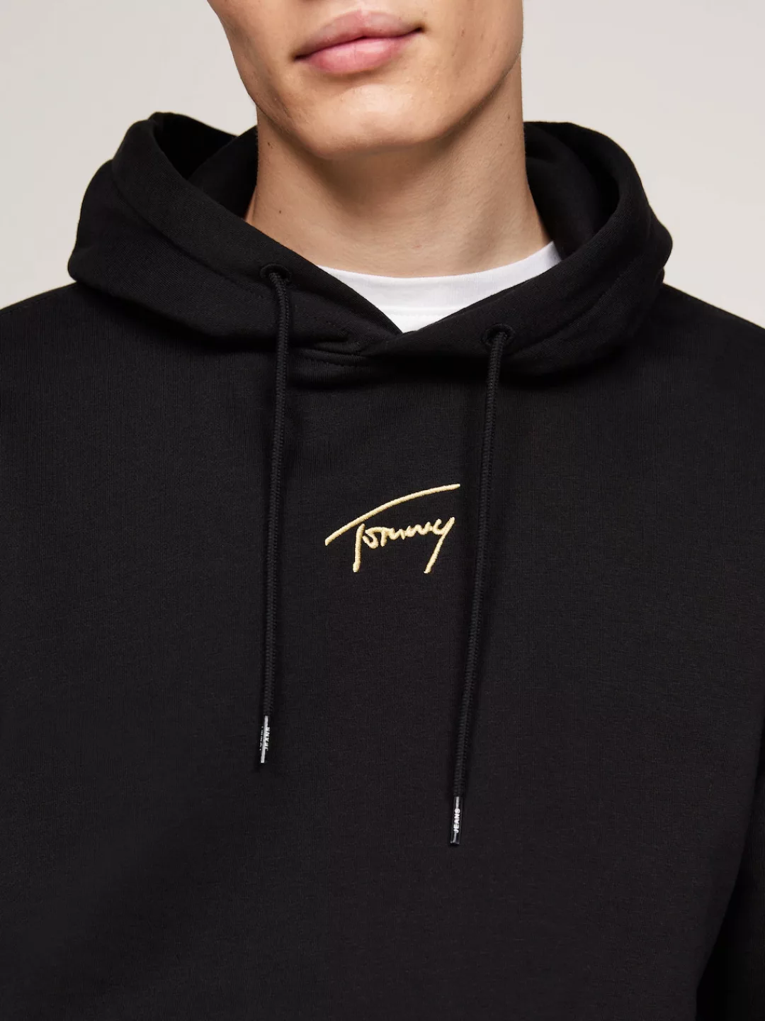 Tommy Jeans Plus Hoodie TJM REG GOLD SIGNT HOODIE EXT Große Größen günstig online kaufen