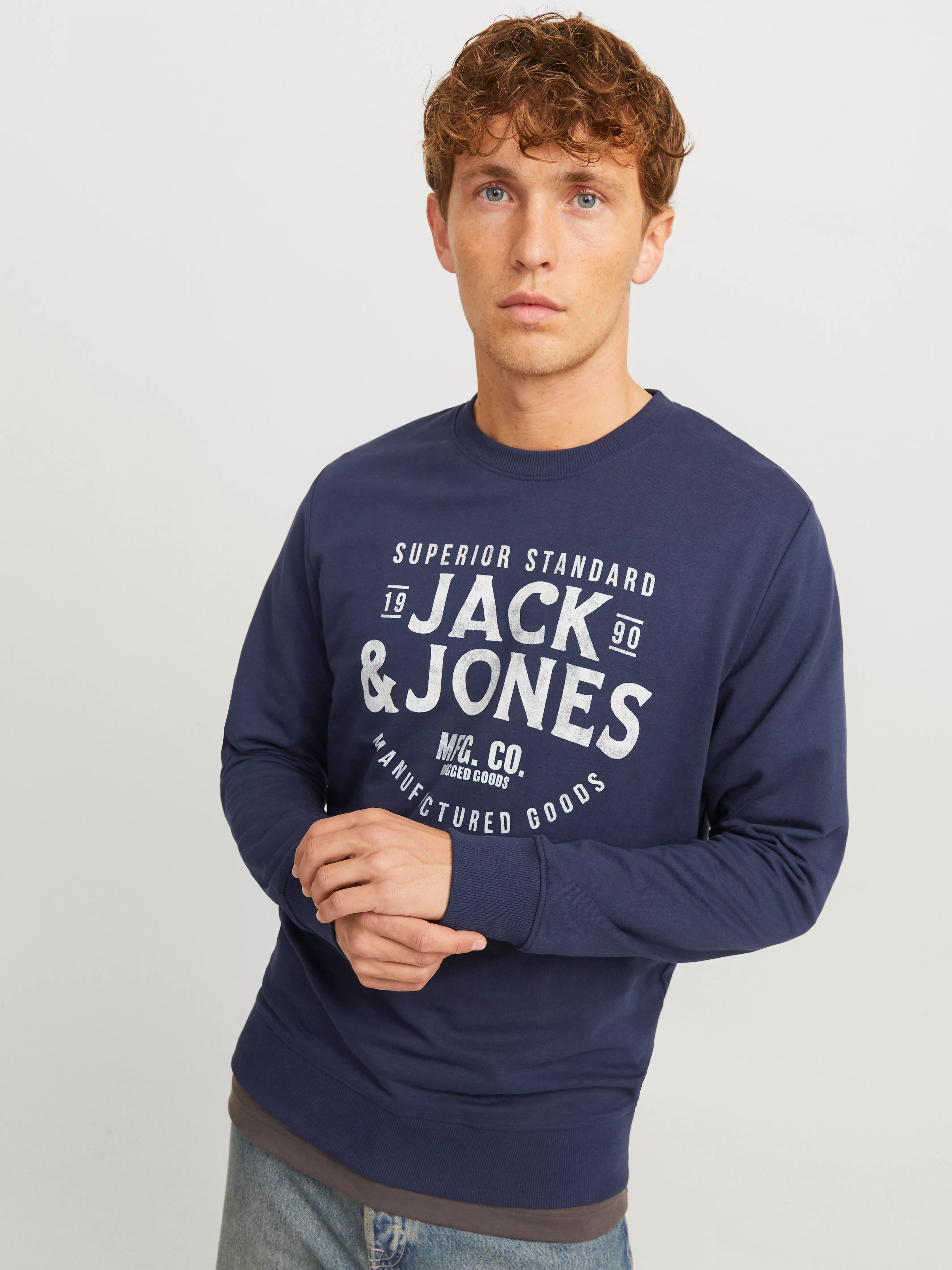 Jack & Jones Sweatshirt JJJEANS SWEAT O-NECK günstig online kaufen