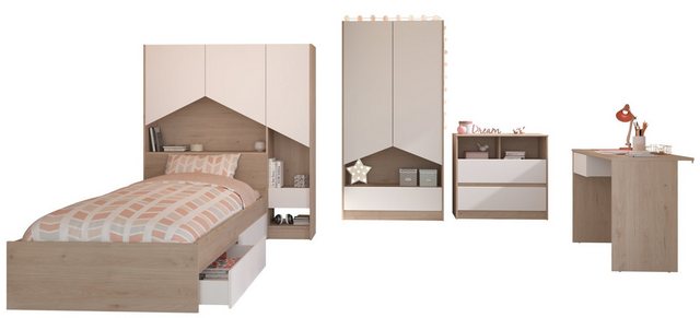 Parisot Stauraumbett Parisot Shelter1-Kinder-undJugendzimmer Bige Braun 6.t günstig online kaufen