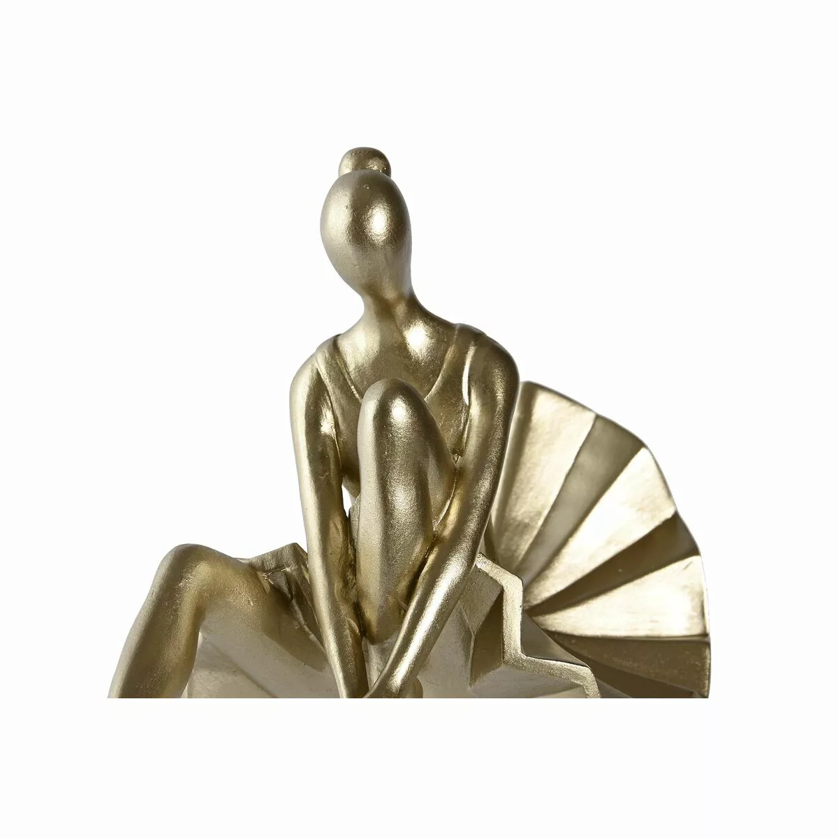 Deko-figur Dkd Home Decor Golden Harz Moderne (17 X 23 X 14,5 Cm) (2 Stück) günstig online kaufen