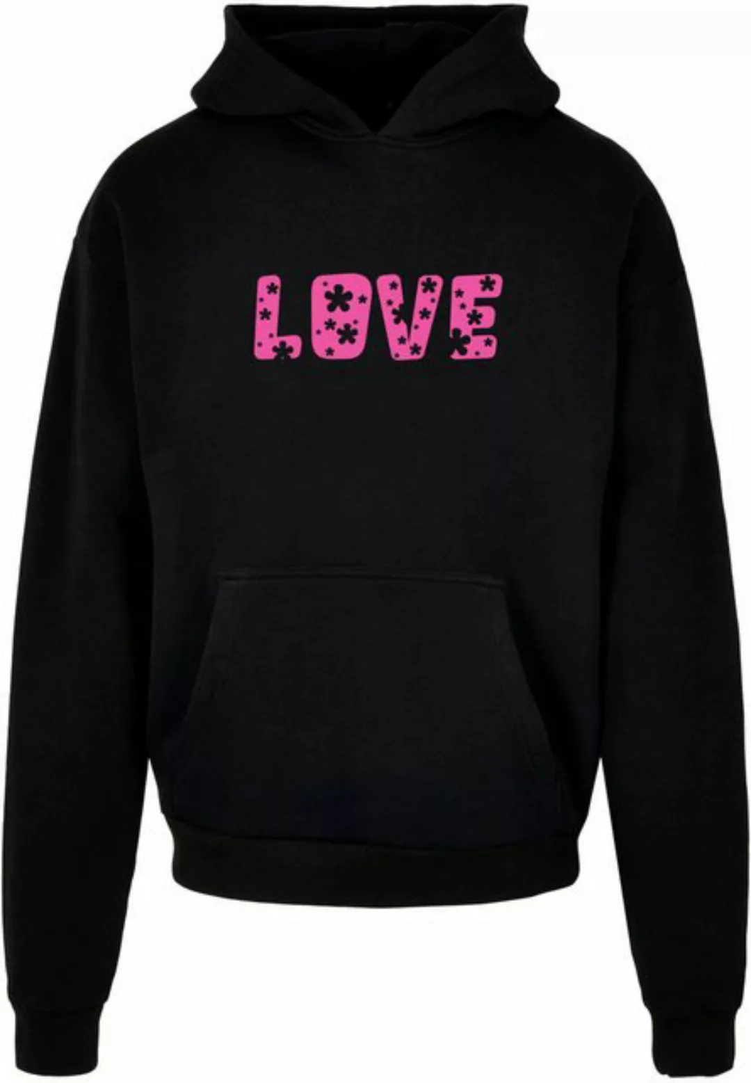 Merchcode Kapuzensweatshirt Merchcode Herren Valentines Day - Flowers Love günstig online kaufen