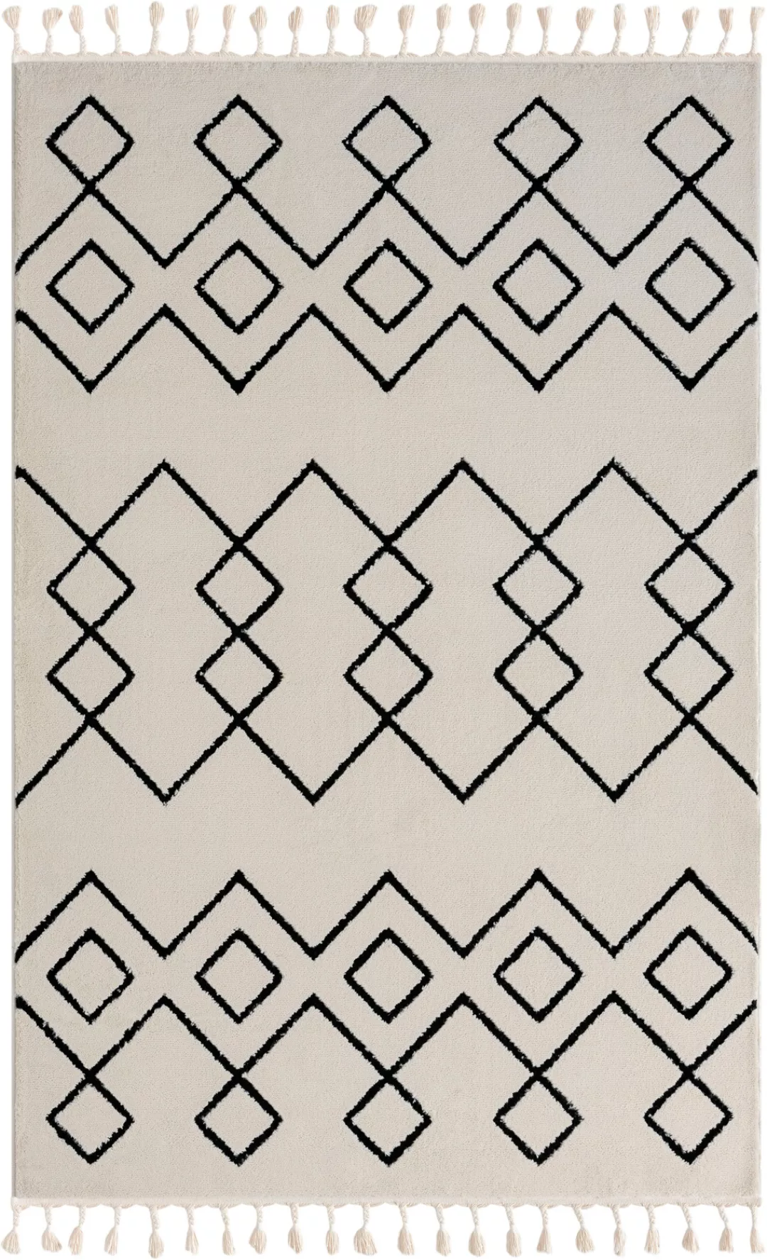 Myflair Möbel & Accessoires Hochflor-Teppich »Moroccan Mural«, rechteckig, günstig online kaufen