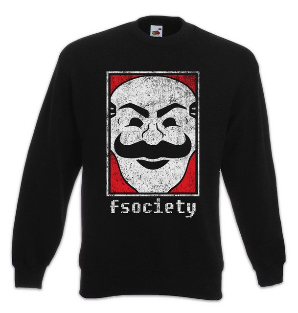 Urban Backwoods Sweatshirt Mr. Fsociety Logo Sweatshirt Symbol Robot Hacker günstig online kaufen