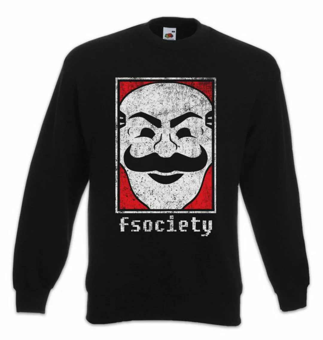 Urban Backwoods Sweatshirt Mr. Fsociety Logo Sweatshirt Symbol Robot Hacker günstig online kaufen