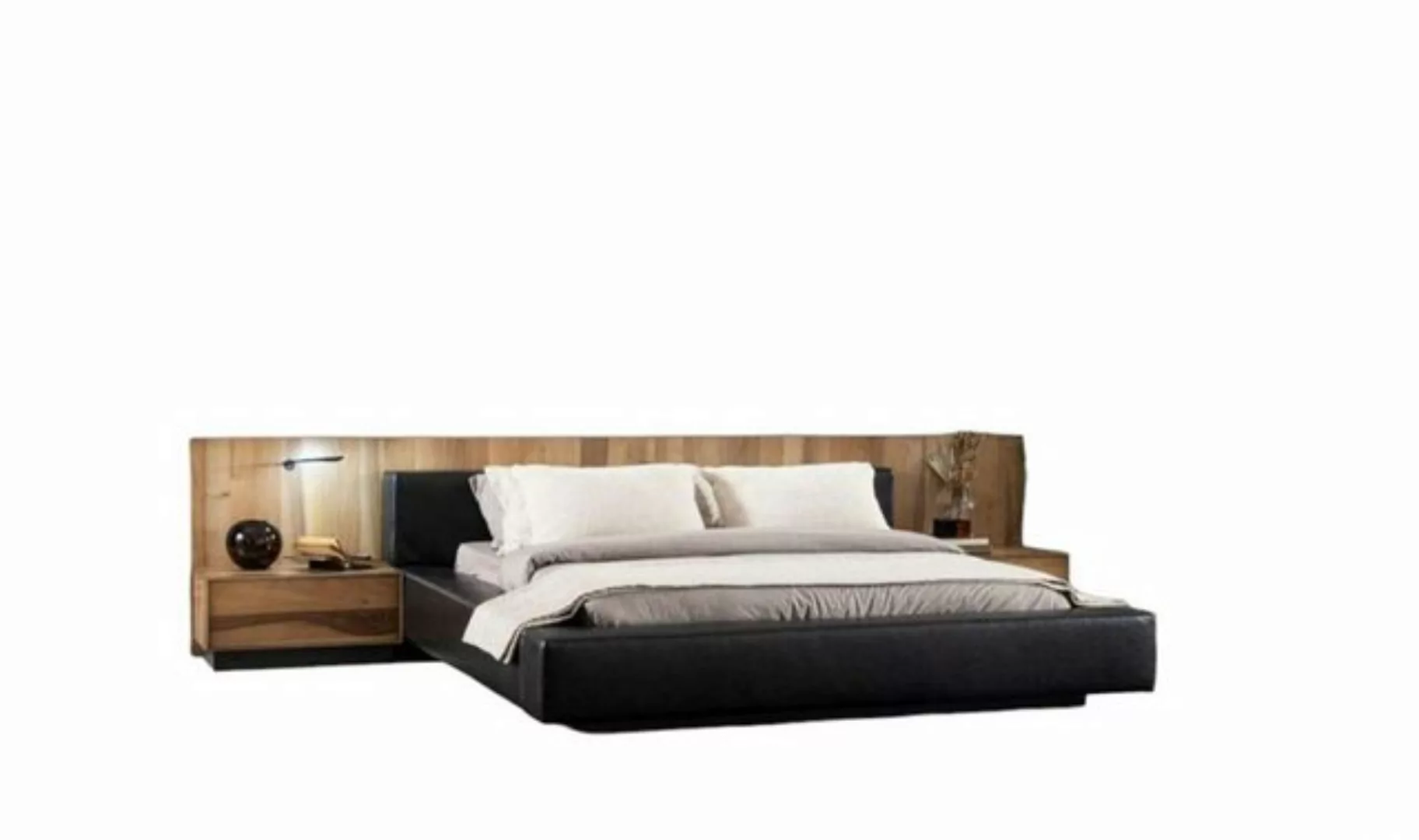 JVmoebel Bett Luxusmöbel 160x200 cm Doppelbett In schwarzer Farbe in modern günstig online kaufen