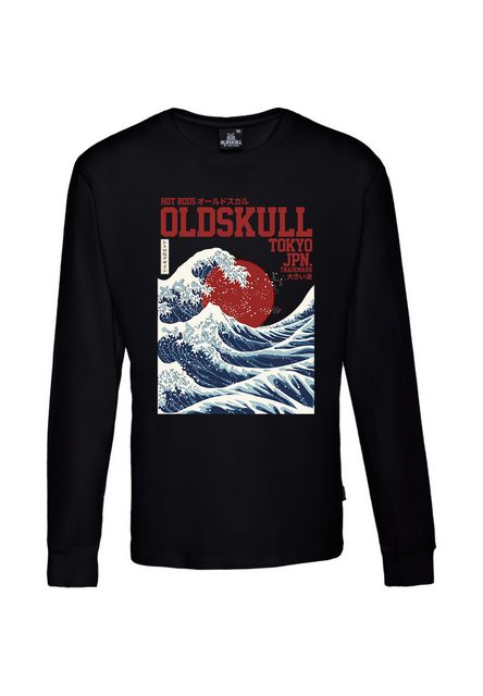 Oldskull Langarmshirt Asian Big W Vintage Logo Graphic günstig online kaufen