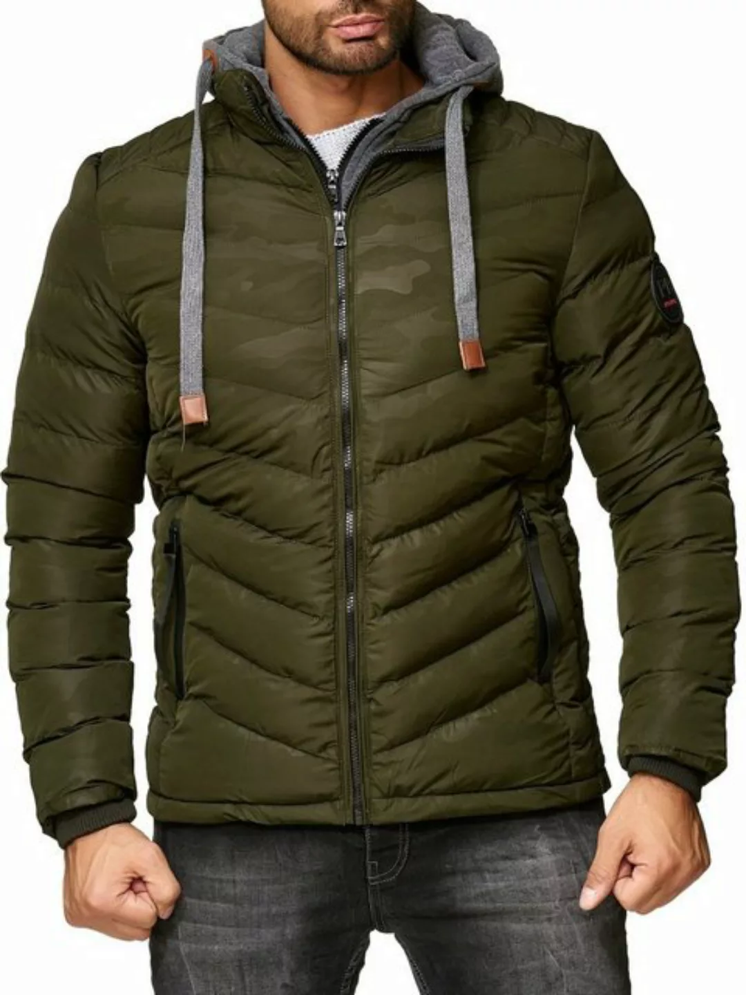 Reslad Winterjacke Herren-Jacke Winterjacke Stepp-Jacke Kapuzenjacke mit ab günstig online kaufen