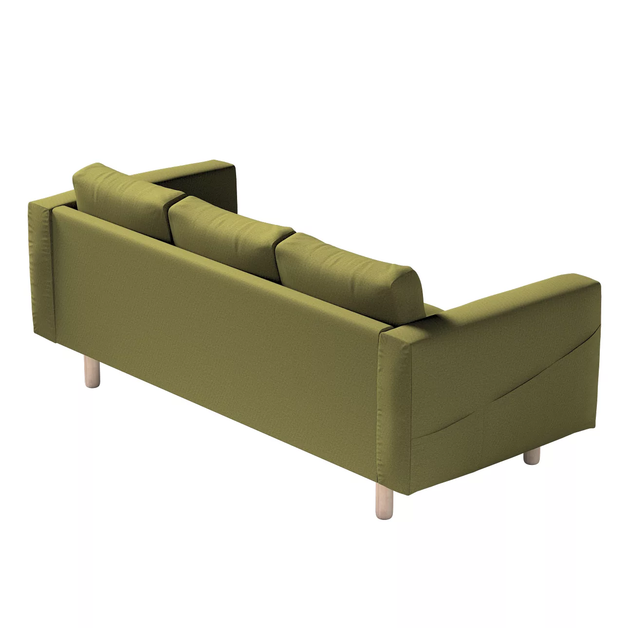 Bezug für Norsborg 3-Sitzer Sofa, olivgrün, Norsborg 3-Sitzer Sofabezug, Et günstig online kaufen