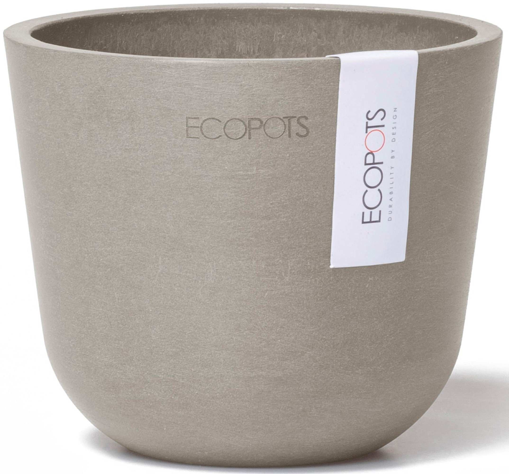 ECOPOTS Blumentopf Oslo Mini 11,5 Taupe, günstig online kaufen