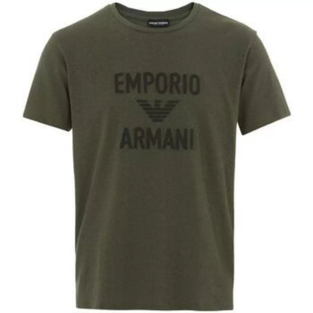 Emporio Armani  T-Shirts & Poloshirts Beach Woven Logo T-Shirt - Military G günstig online kaufen