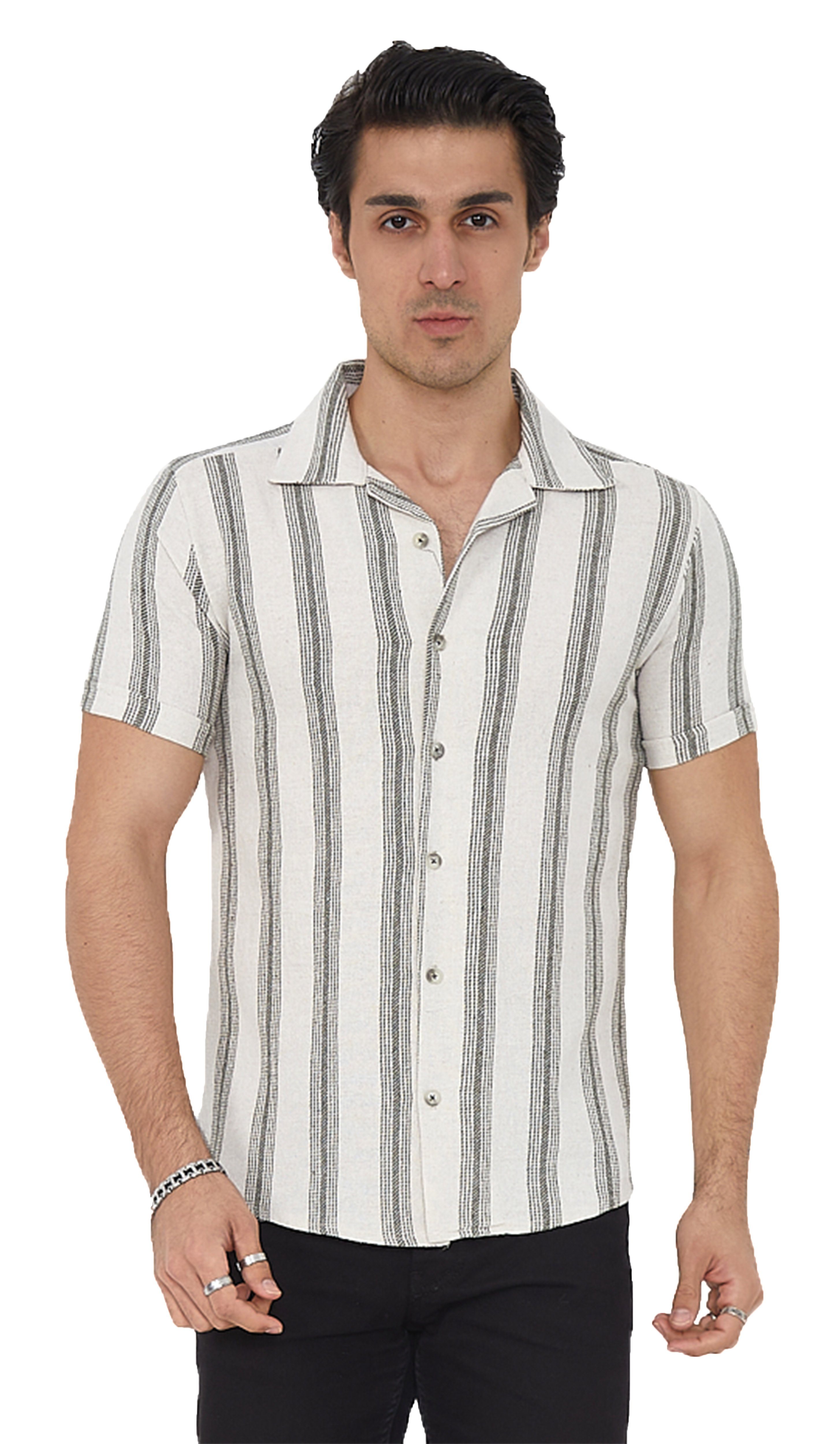 Megaman Jeans Kurzarmhemd Megaman Herren Freizeit-Hemd günstig online kaufen