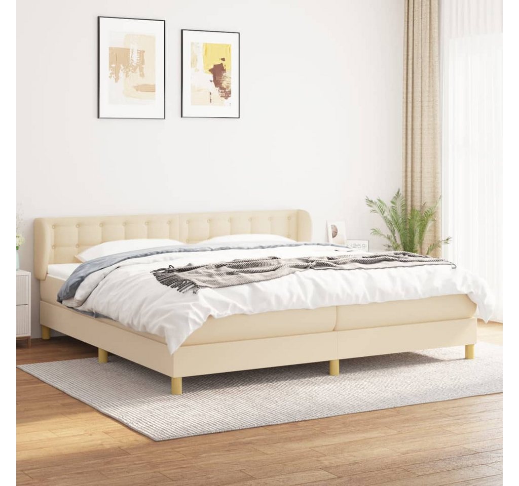 vidaXL Boxspringbett Bett Boxspringbett mit Matratze & Topper Stoff verschi günstig online kaufen