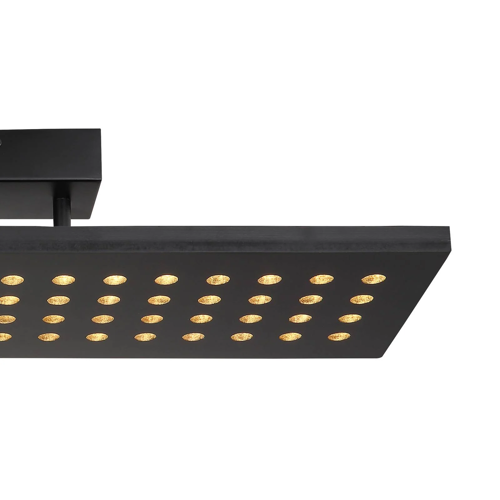 LED-Deckenlampe Dolores, schwarz matt/schwarz günstig online kaufen