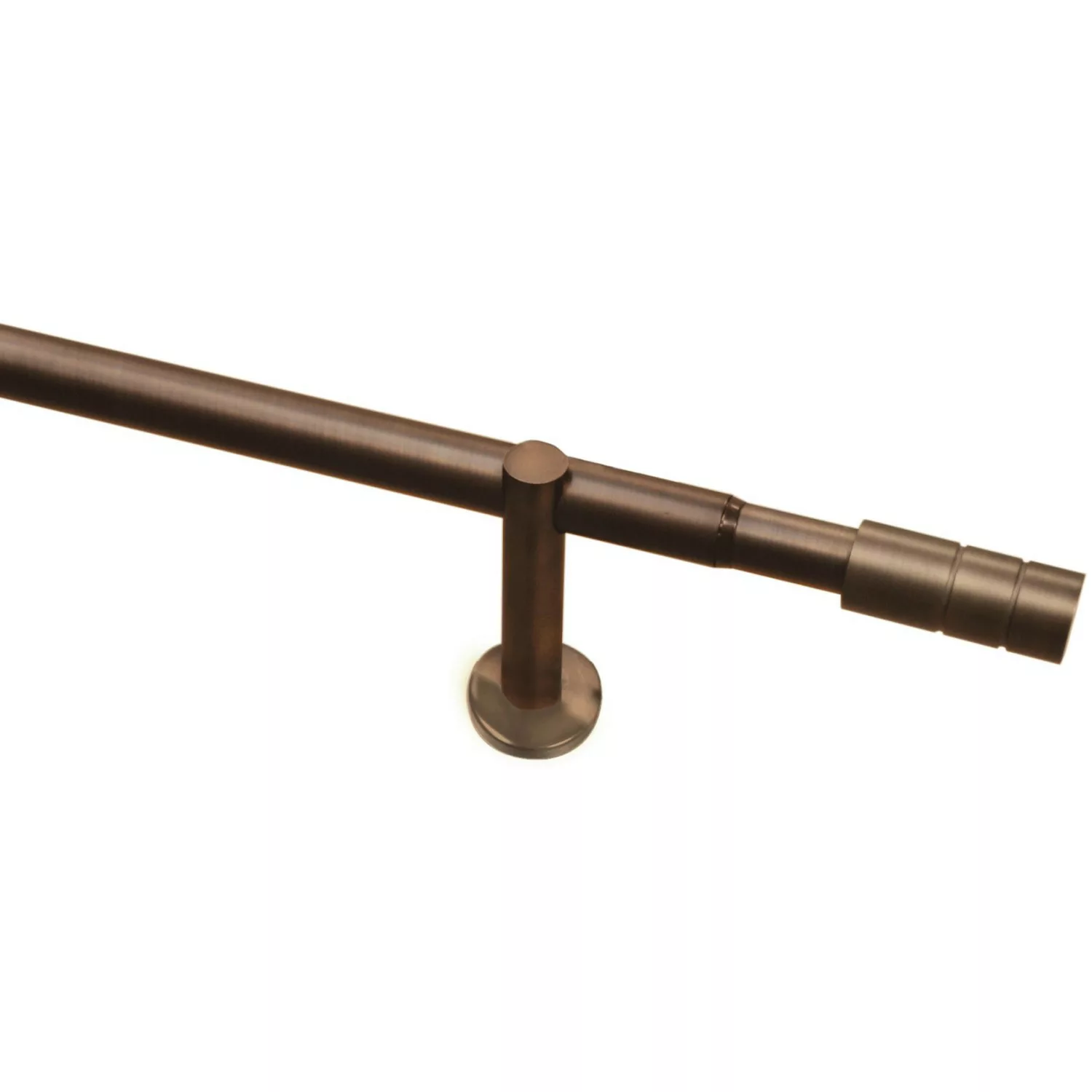 Gardinia Gardinenstange Zylinder Bronze 100 cm - 190 cm günstig online kaufen