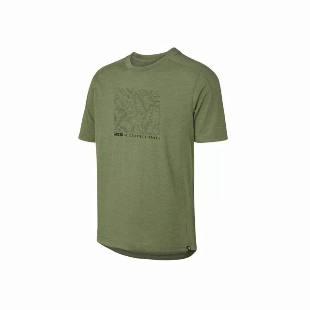 IXS T-Shirt iXS Flow Tech Tee Contour olive M (1-tlg) günstig online kaufen