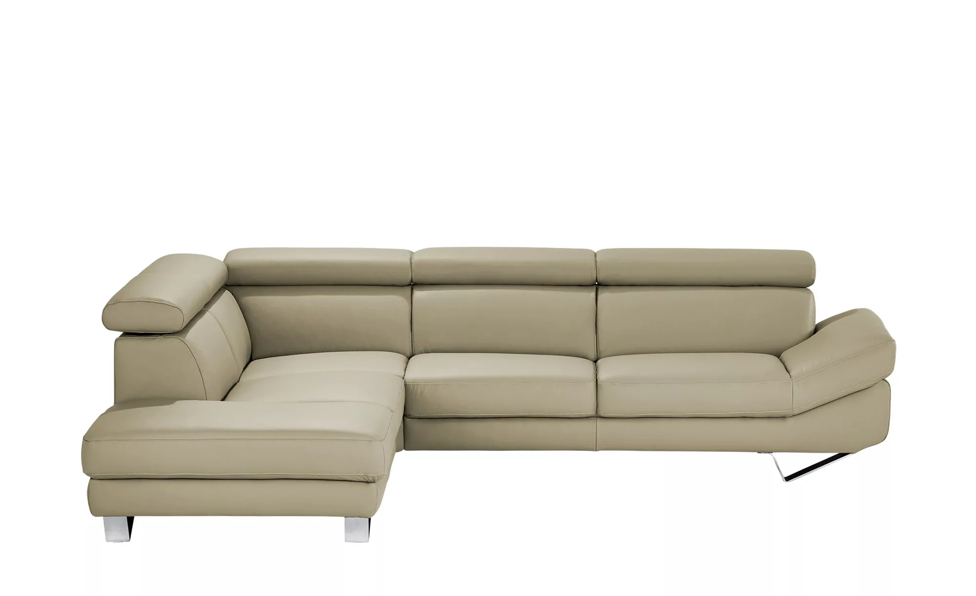 Ecksofa  Camilla - beige - 78 cm - Polstermöbel > Sofas > Ecksofas - Möbel günstig online kaufen