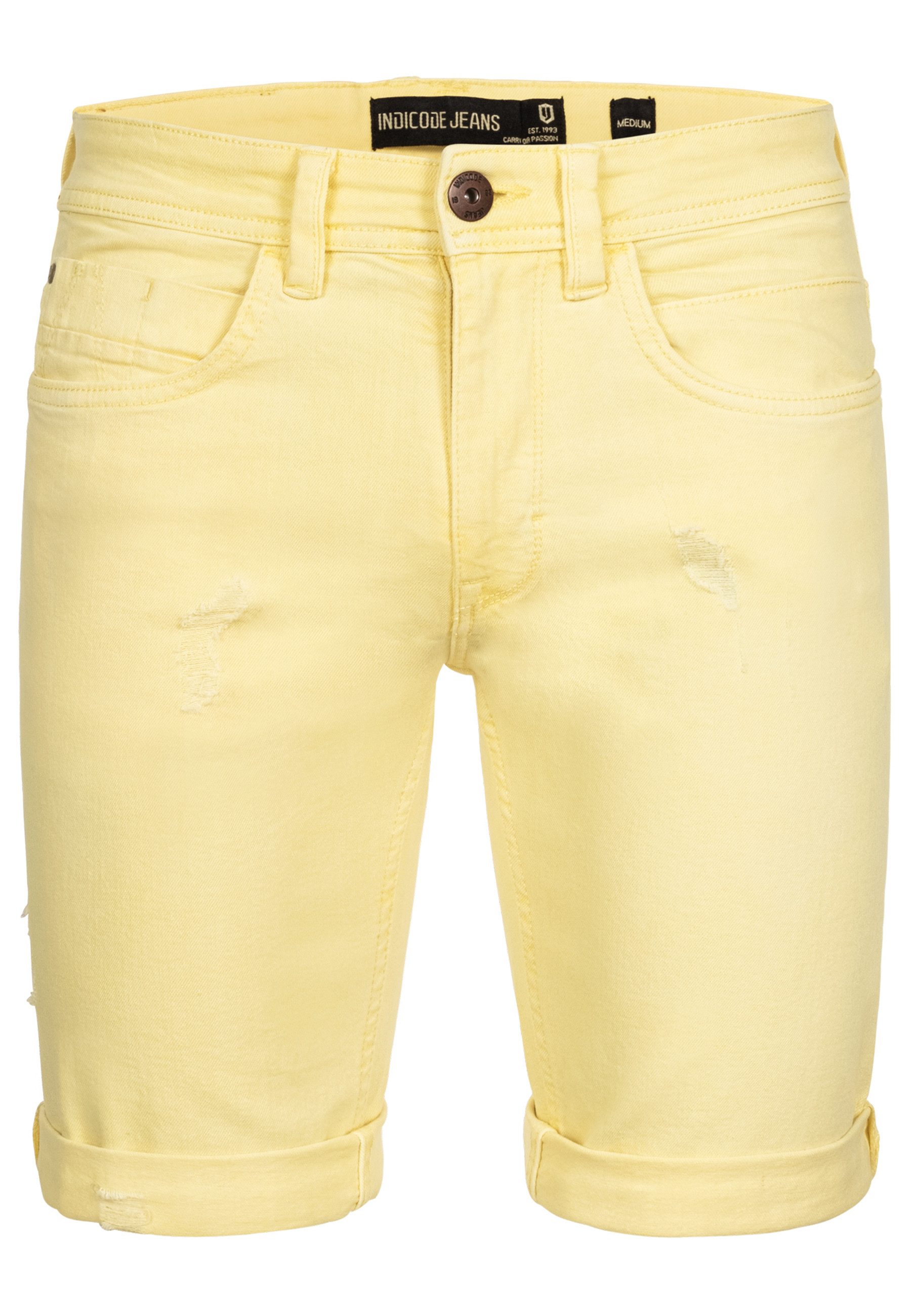 Indicode Jeansshorts Page 5-Pocket-Shorts aus Stretch günstig online kaufen