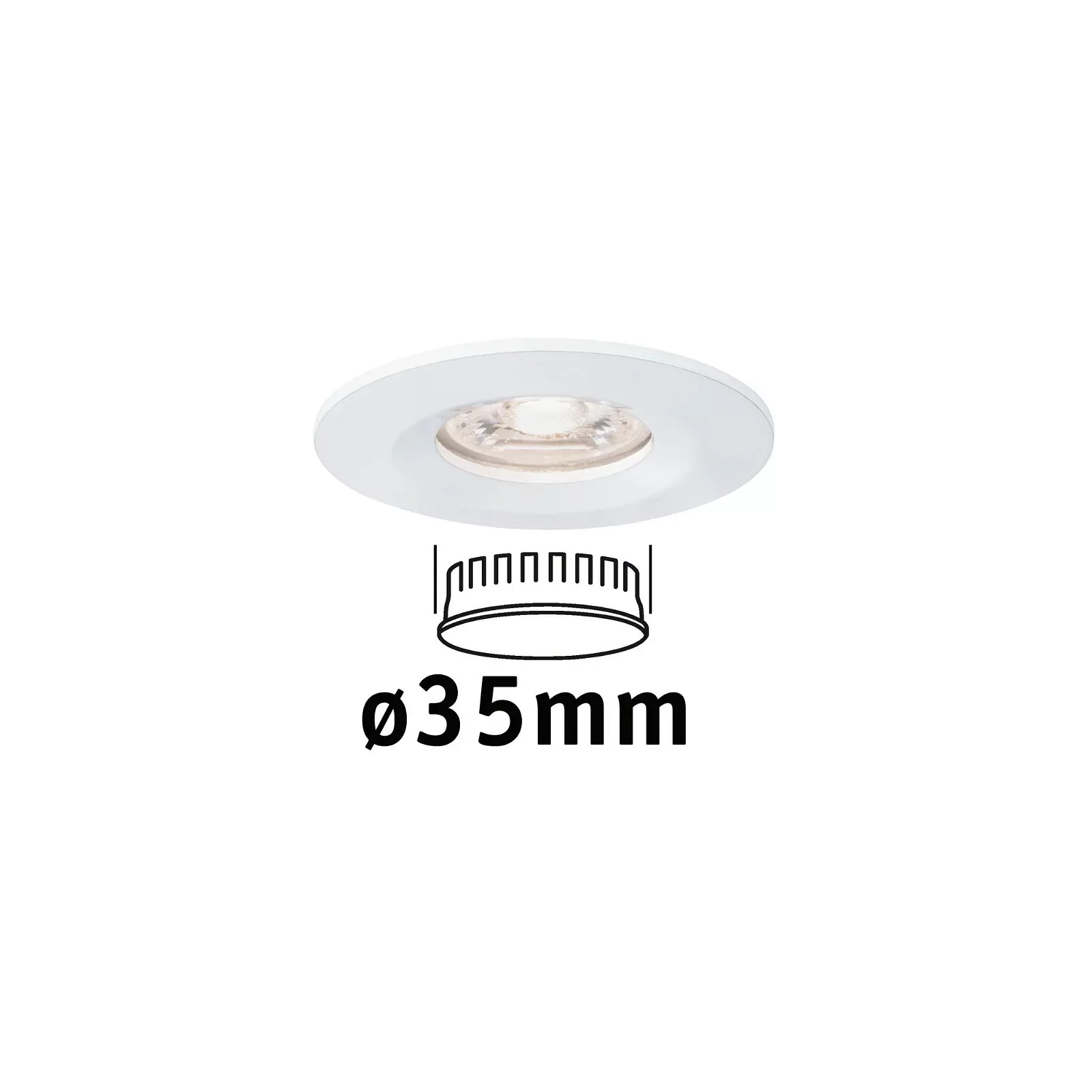 LED Einbauspot Nova Mini 310lm IP44 2700K Einzeln in Chrom günstig online kaufen