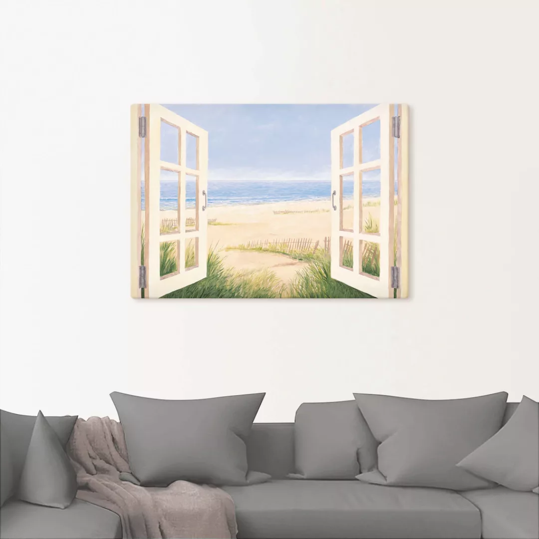 Artland Wandbild "Fensterblick Frühlingsmorgen", Fensterblick, (1 St.), als günstig online kaufen