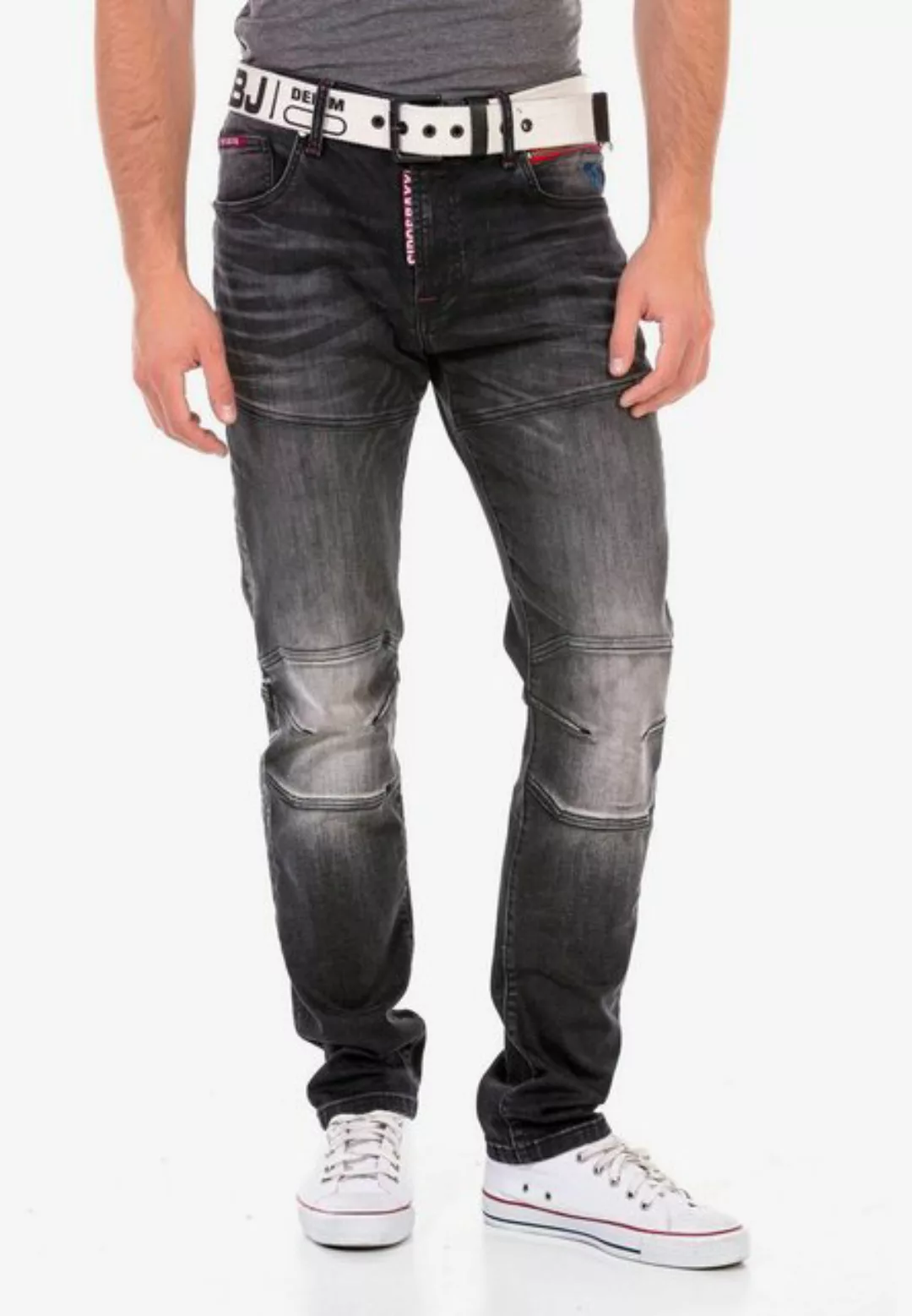 Cipo & Baxx Straight-Jeans mit cooler Used-Waschung günstig online kaufen