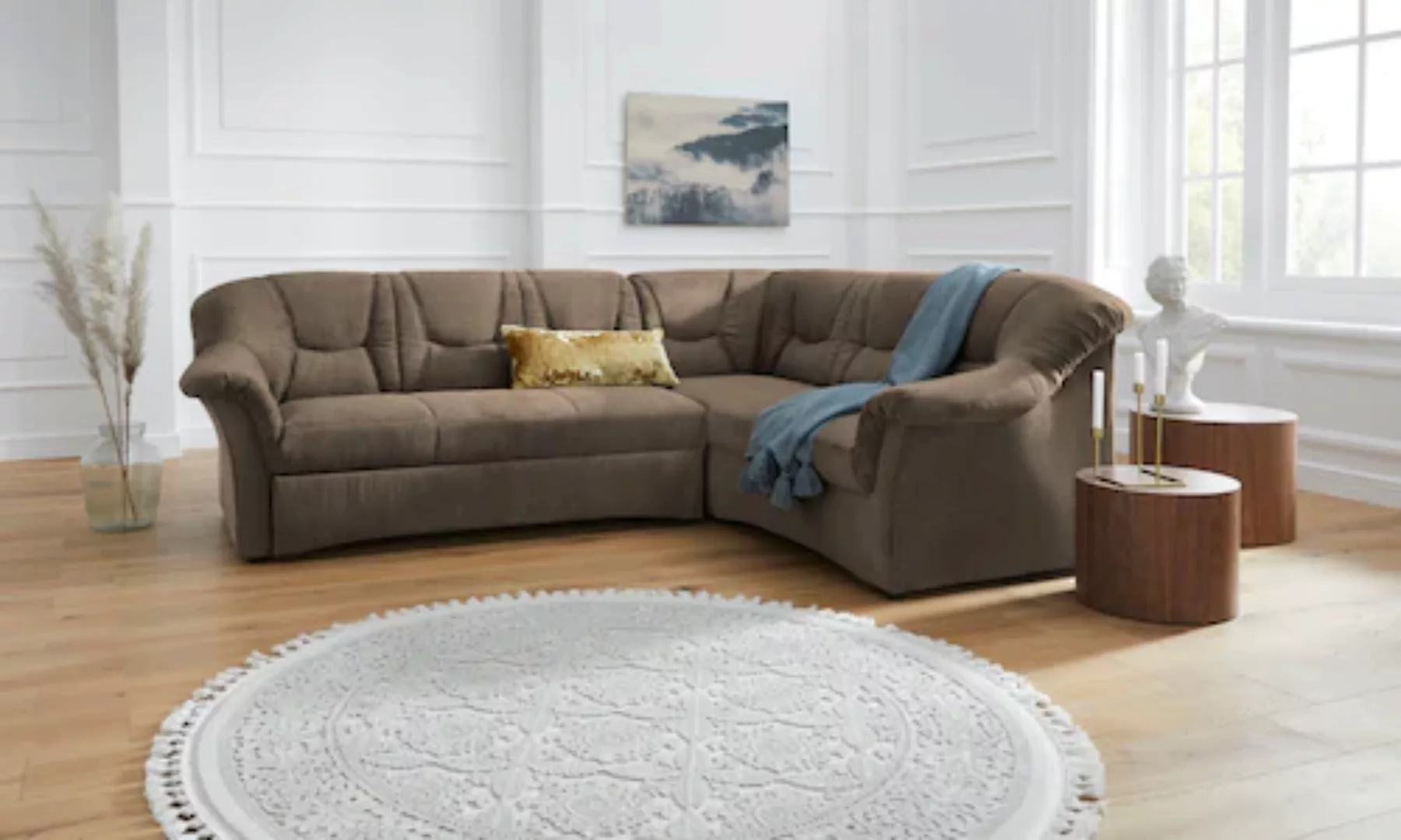 DOMO collection Ecksofa "Sarafina L-Form", wahlweise mit Bettfunktion, opti günstig online kaufen