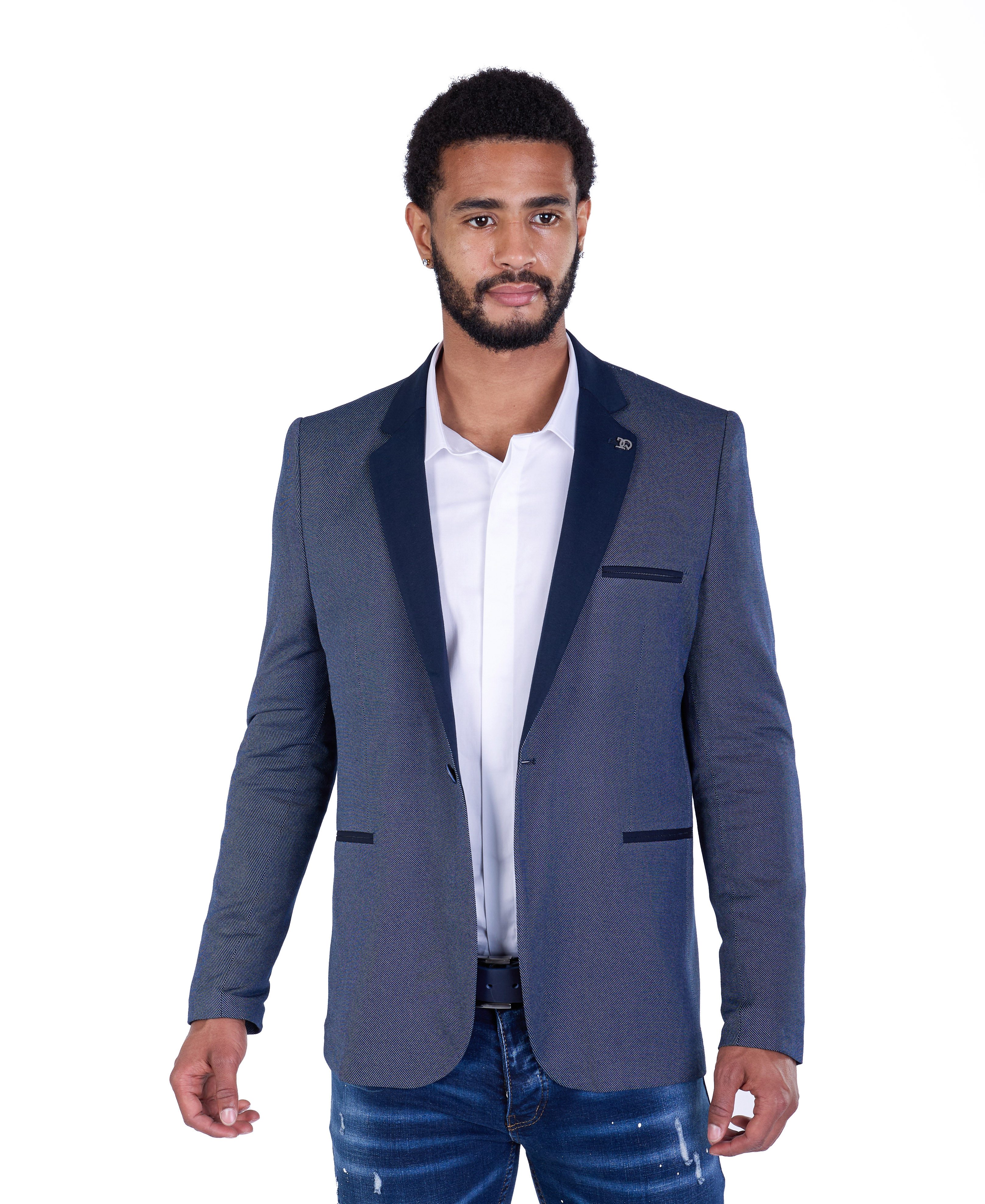 Denim Distriqt Jerseysakko Herren Slim Fit günstig online kaufen