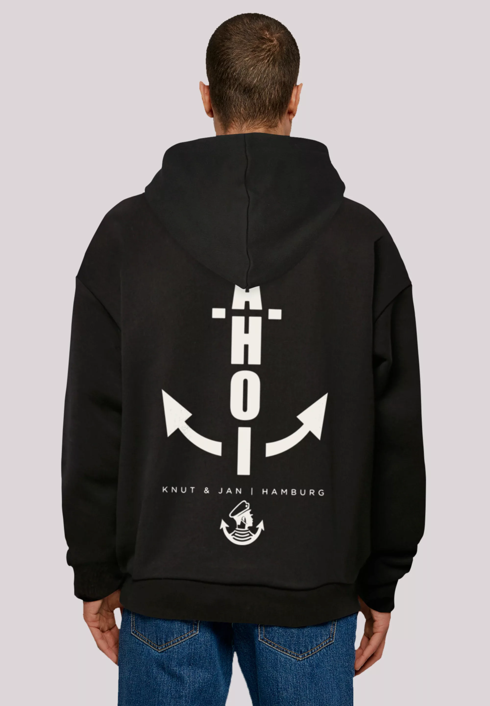 F4NT4STIC Kapuzenpullover "Hoodie Ahoi Anker Knut & Jan Hamburg", Print günstig online kaufen