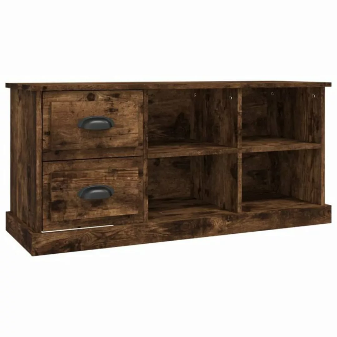 furnicato TV-Schrank Räuchereiche 102x35,5x47,5 cm Holzwerkstoff günstig online kaufen