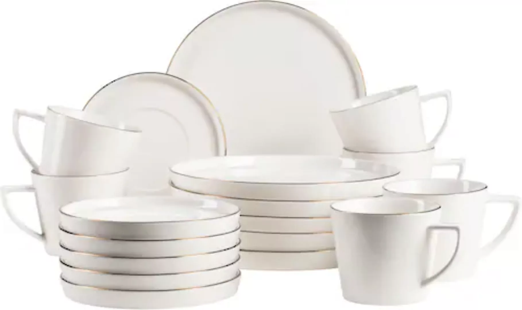 MÄSER Kaffeeservice »SITA, Kaffeeservice, Porzellan«, (Set, 18 tlg.), Gesch günstig online kaufen