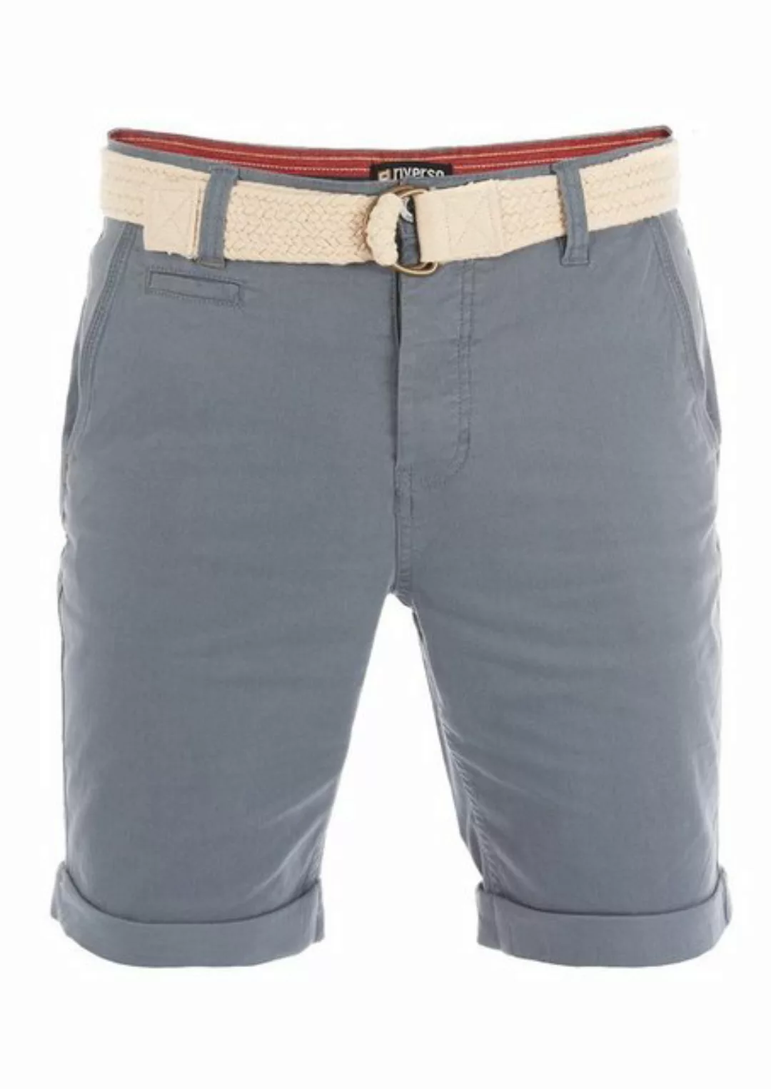 riverso Kurze Hosen Herren Sommer Chino Shorts mit Gürtel Regular Fit RIVHe günstig online kaufen