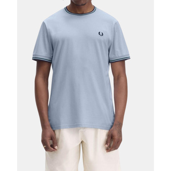 Fred Perry M1588 Twin Tipped T Shirt Hellblau - Größe XXL günstig online kaufen