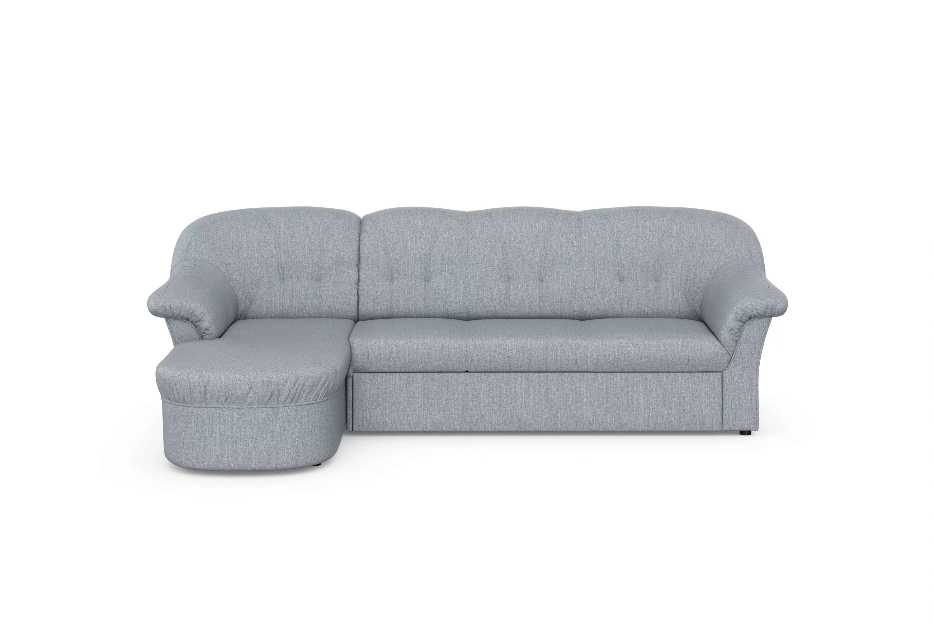 DOMO collection Ecksofa »Pegnitz, elegante Rückensteppung, kompakte Stellma günstig online kaufen