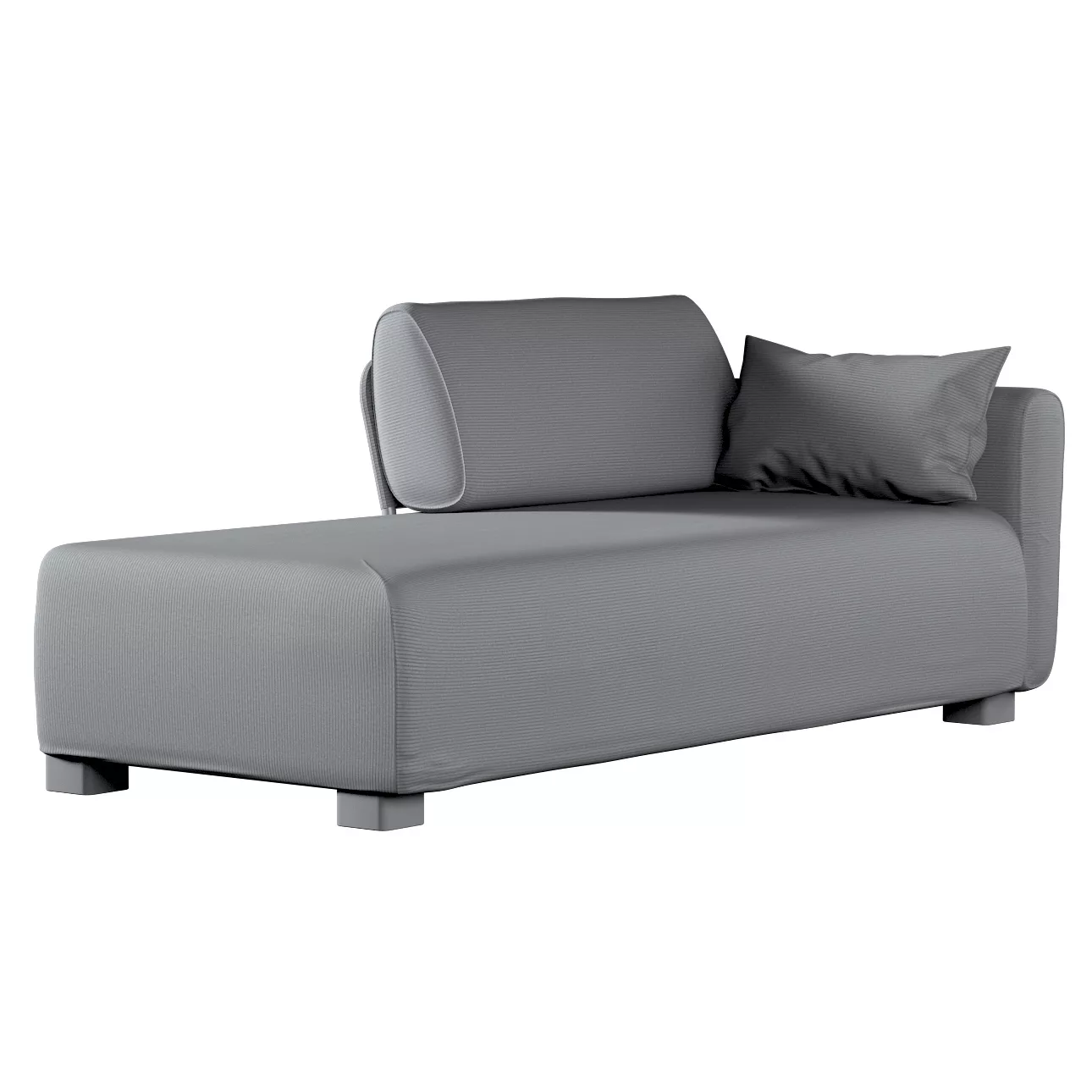 Bezug für Mysinge Recamiere Sofa, hellgrau, Sofahusse, Mysinge Recamiere, M günstig online kaufen